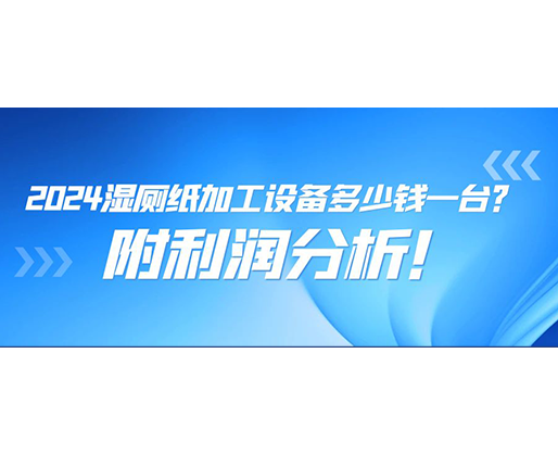 2024濕廁紙加工設(shè)備多少錢一臺(tái)(附利潤(rùn)分析)